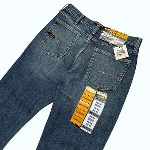 NEW Ariat Rebar M4 Relaxed Boot Cut Jeans Men 30x30 Carbine DuraStretch Workwear